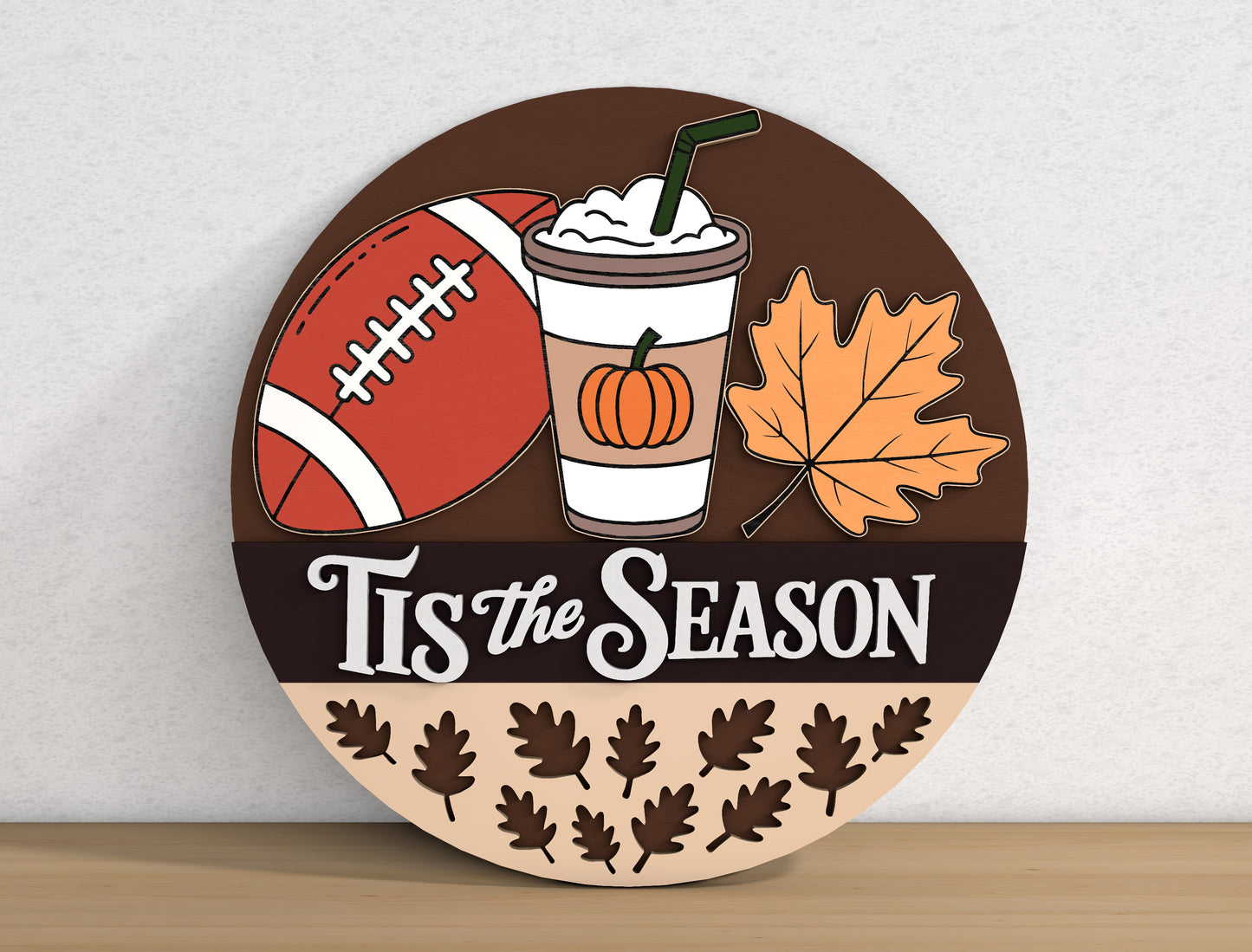 Happy Fall Yall Door Hanger SVG Bundle for Glowforge xTool LightBurn 9 Designs