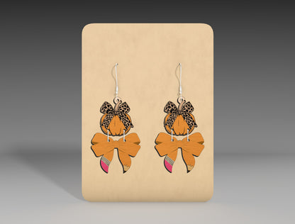 Halloween Ghost Bow Earrings SVG Bundle 11 Designs for xTool Glowforge LightBurn