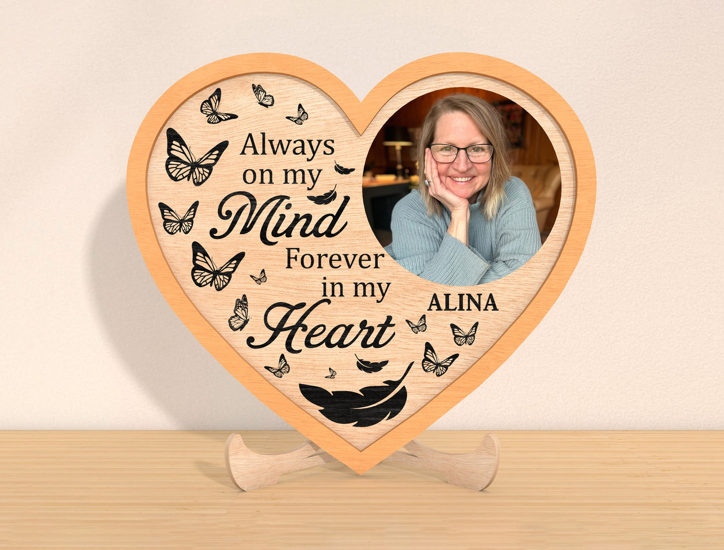 Memorial Heart Photo SVG Bundle for Glowforge and xTool