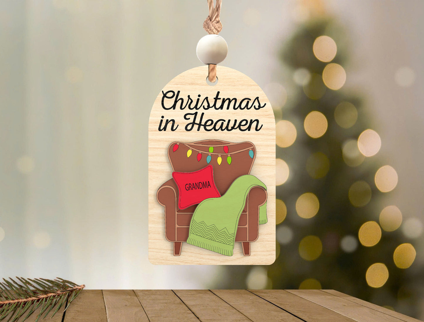 Christmas In Heaven Ornament SVG Bundle for Glowforge and xTool