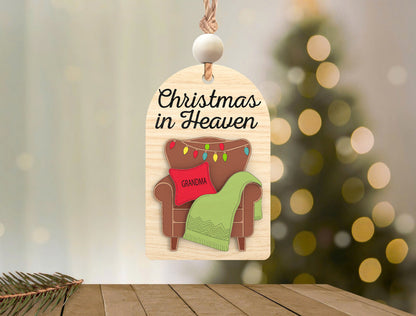 Christmas In Heaven Ornament SVG Bundle for Glowforge and xTool