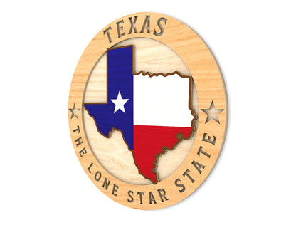 Texas Lone Star State Sign SVG for Glowforge and xTool Laser Cut