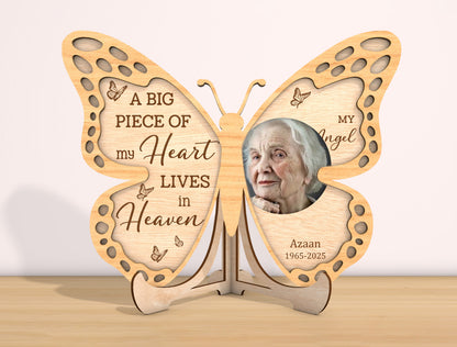 Butterfly Memorial Photo SVG Laser Cut File for LightBurn