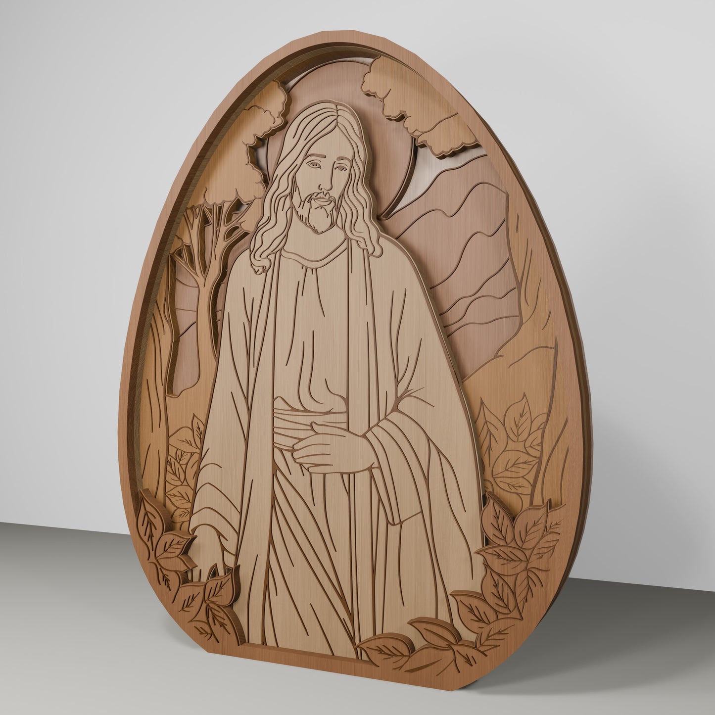 Christian Easter Jesus Cross Tabletop Scene Set SVG for LightBurn and xTool