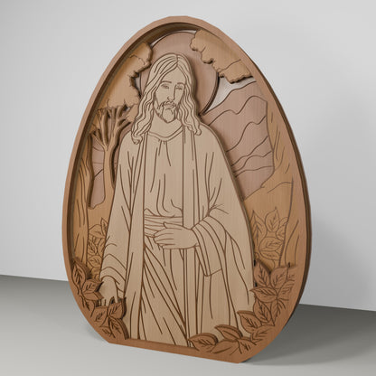 Christian Easter Jesus Cross Tabletop Scene Set SVG for LightBurn and xTool