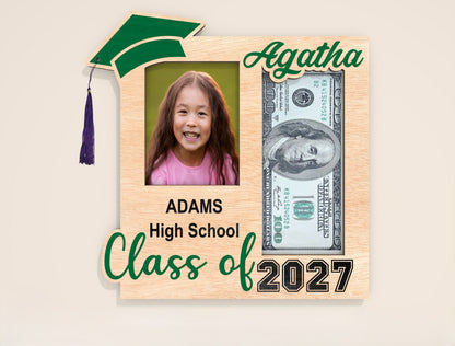 Graduation Money Holder Photo Frame SVG for xTool and Glowforge