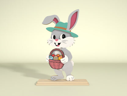 Cute Easter Character SVG Bundle 6 Designs for Glowforge and xTool