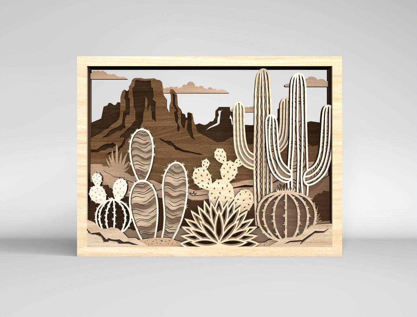 Multilayer Home Decor SVG Bundle Laser Cut File for Glowforge and LightBurn