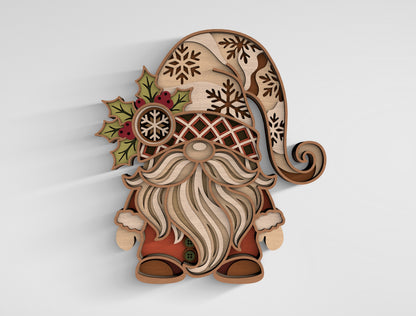 Christmas 3D Layered SVG Multilayer Holiday Laser Cut Designs