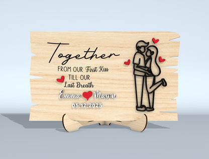 My Wife I Can’t Live Without You Laser Cut File | Couple Love Puzzle SVG | Romantic Wooden Sign Design | Glowforge, xTool, LightBurn, etc.