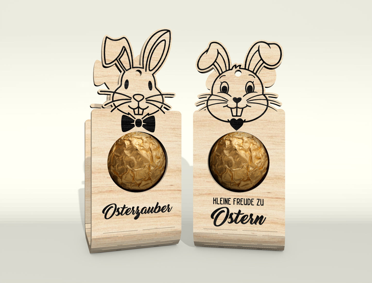 Easter Bunny Chocolate Holder SVG V2 Bundle 25 Designs for LightBurn