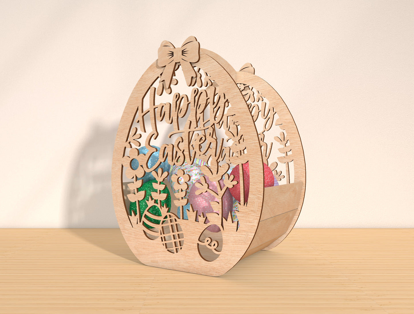 Easter Egg Basket Floral SVG Bundle 7 Designs for LightBurn and xTool