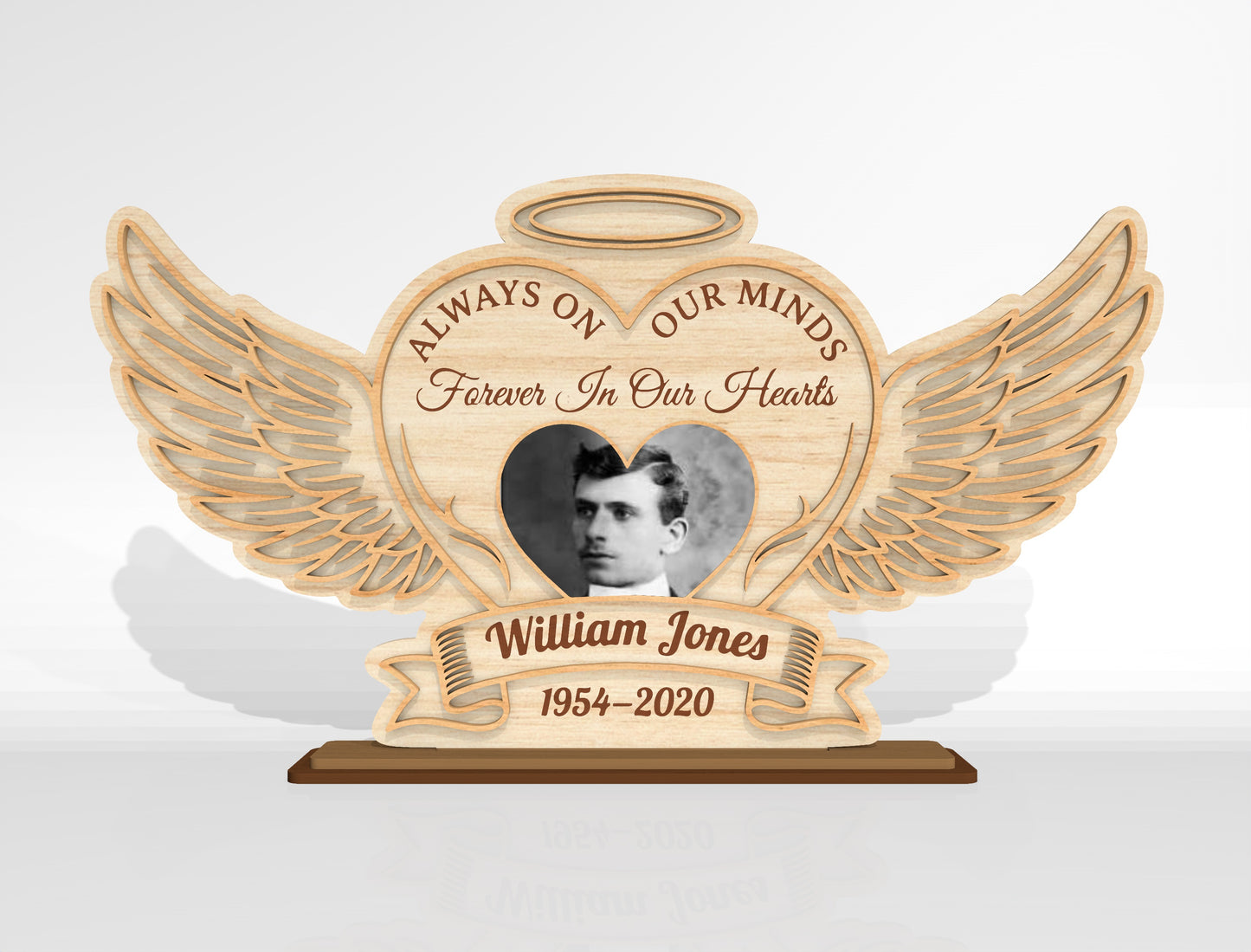 Memorial Photo Frame SVG Bundle for Glowforge, xTool, or LightBurn