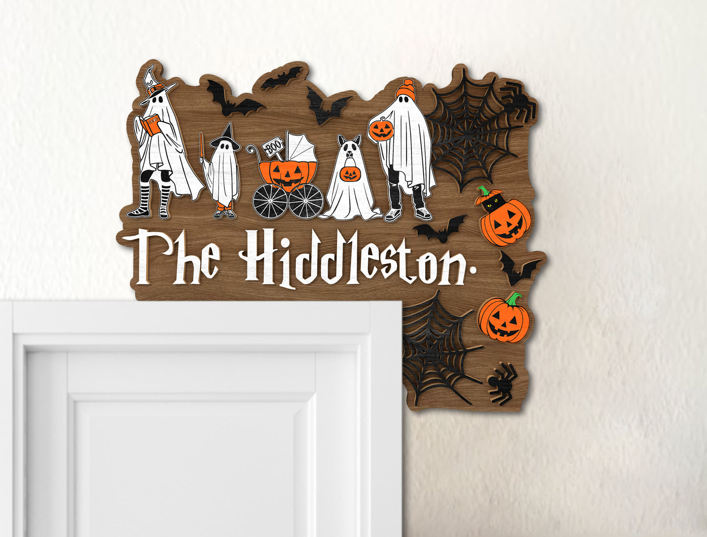 Halloween Ghost Door Corner SVG Bundle for Glowforge xTool LightBurn