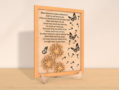 Memorial Quote Frame SVG Laser Cut File for xTool
