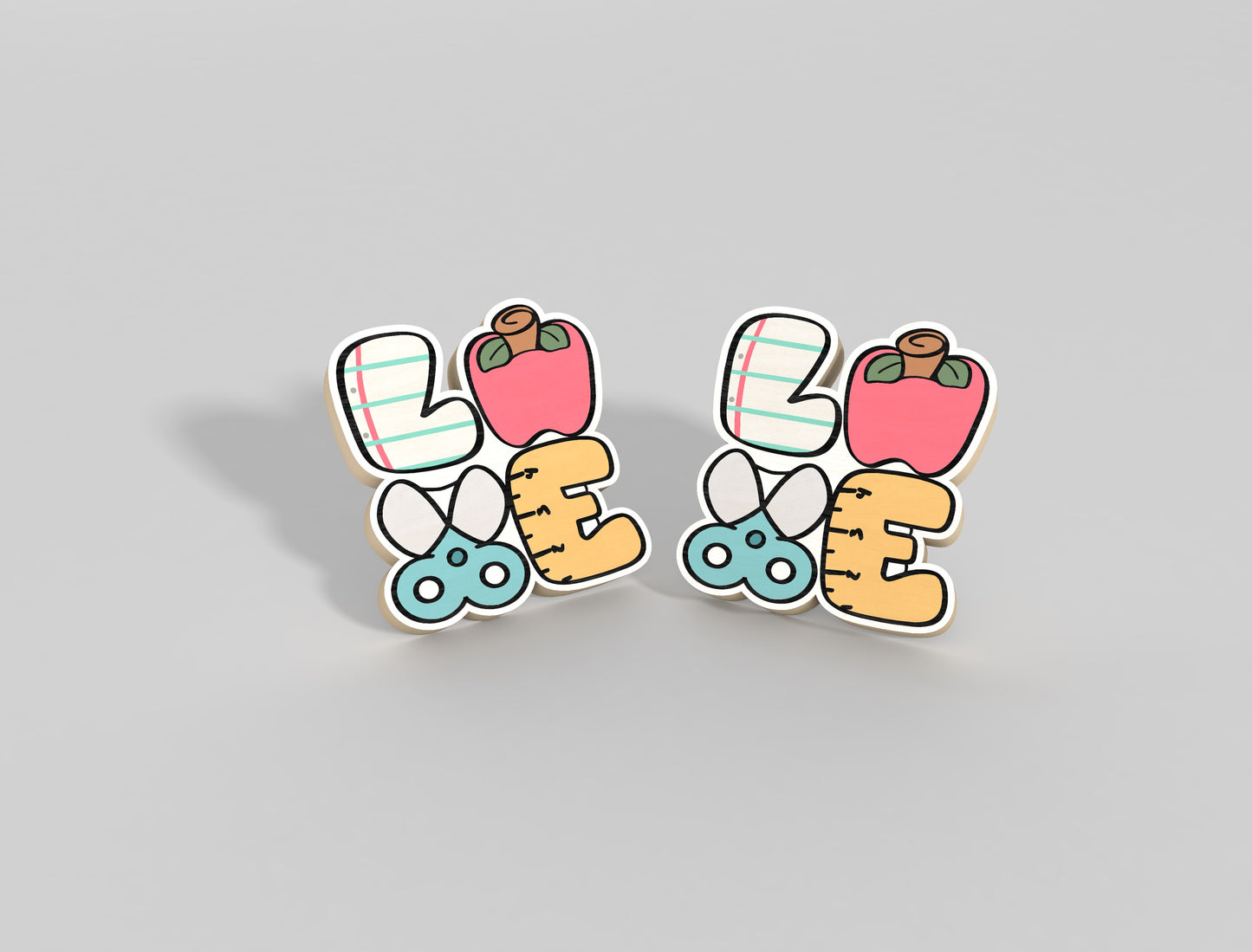 Graduation Stud Earrings SVG Bundle for xTool and LightBurn