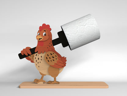 Farm Animal Toilet Paper Holder SVG Bundle for Glowforge and LightBurn