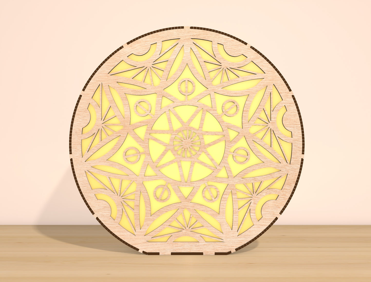 Mandala LED Light SVG Bundle Laser Cut File for Glowforge and xTool