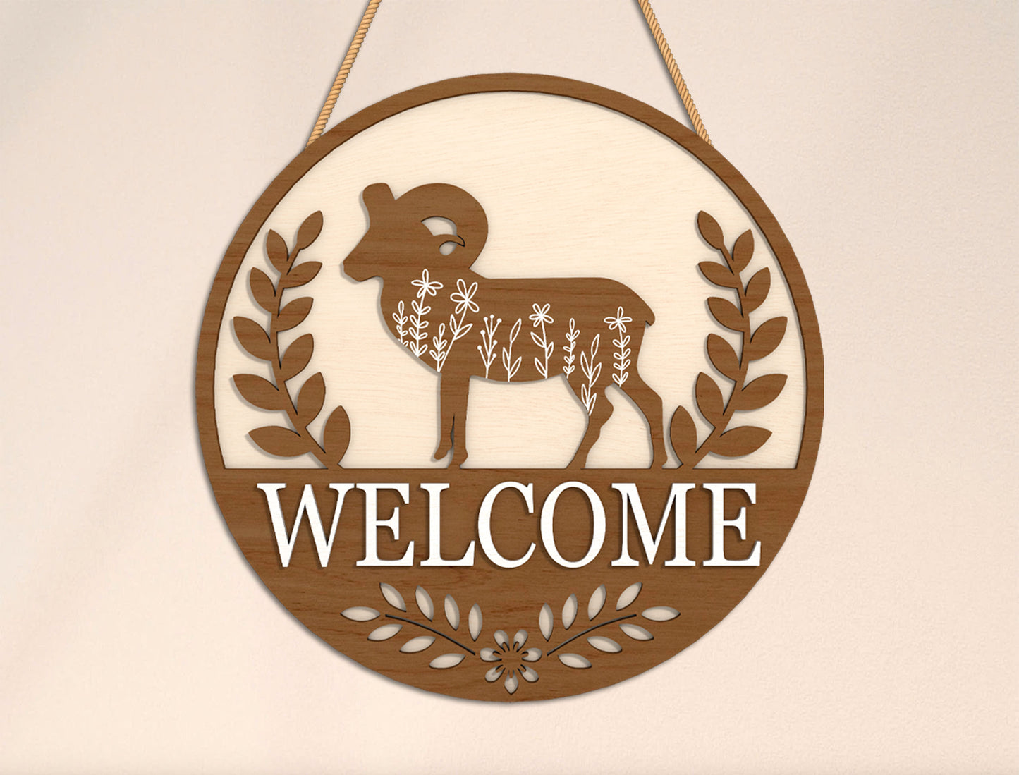 Farm Animal Welcome Sign SVG Bundle for Glowforge and LightBurn