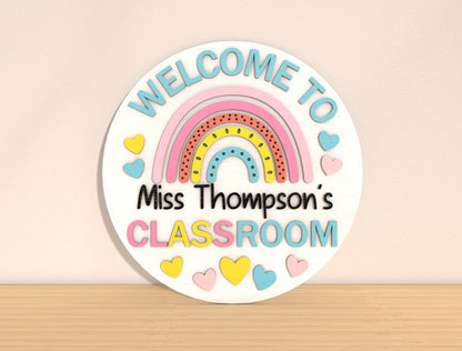 Teacher Apple Door Sign SVG Bundle Laser Cut File for Glowforge and xTool