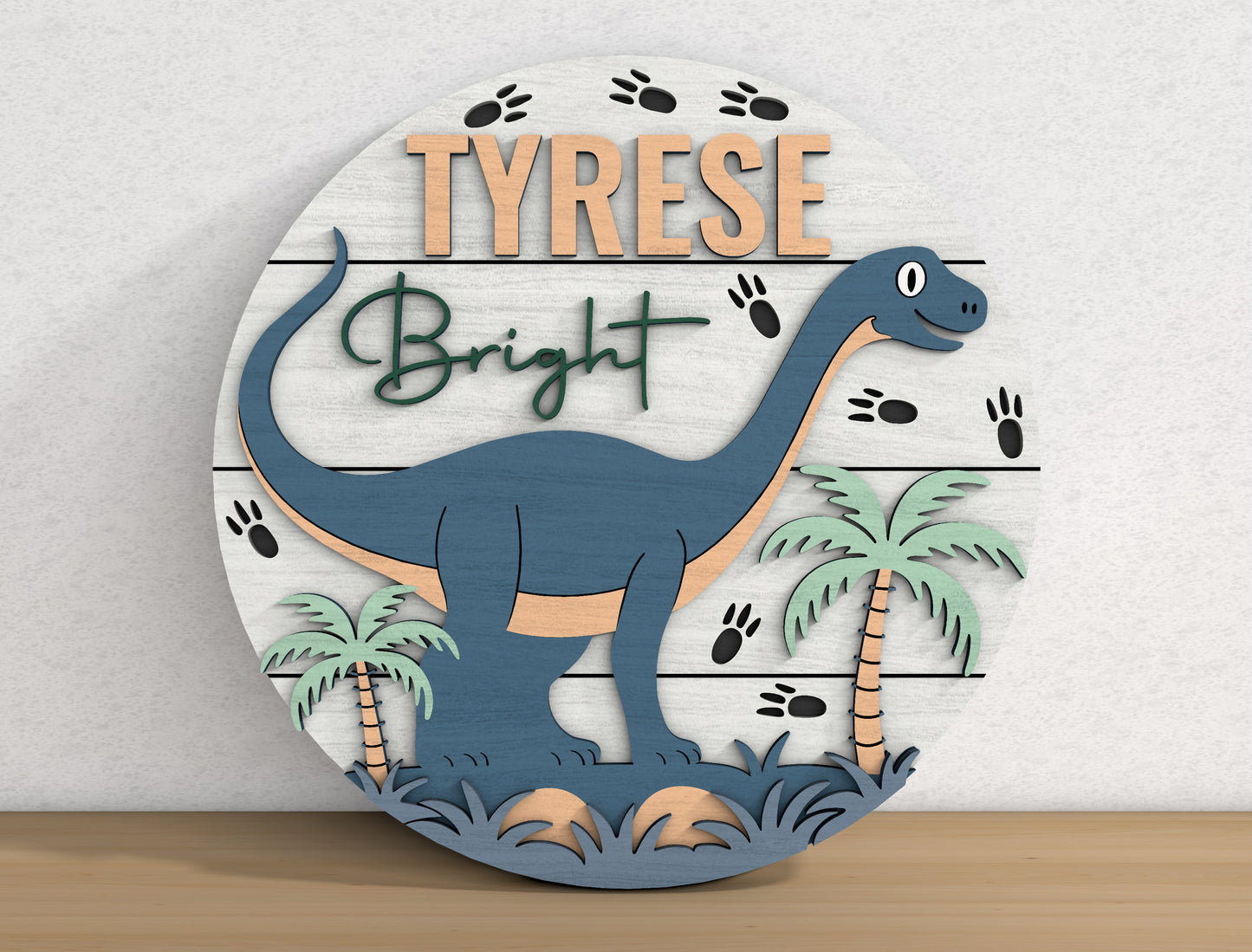 Personalized Nursery Sign SVG Bundle for xTool Glowforge