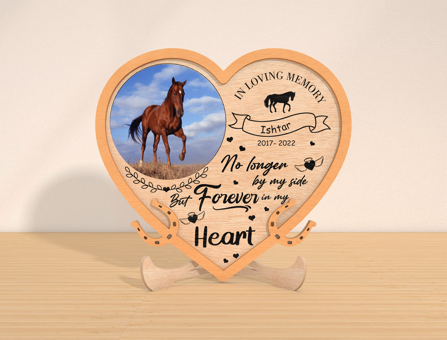 Horse Memorial Photo Frame SVG Bundle Laser Cut File