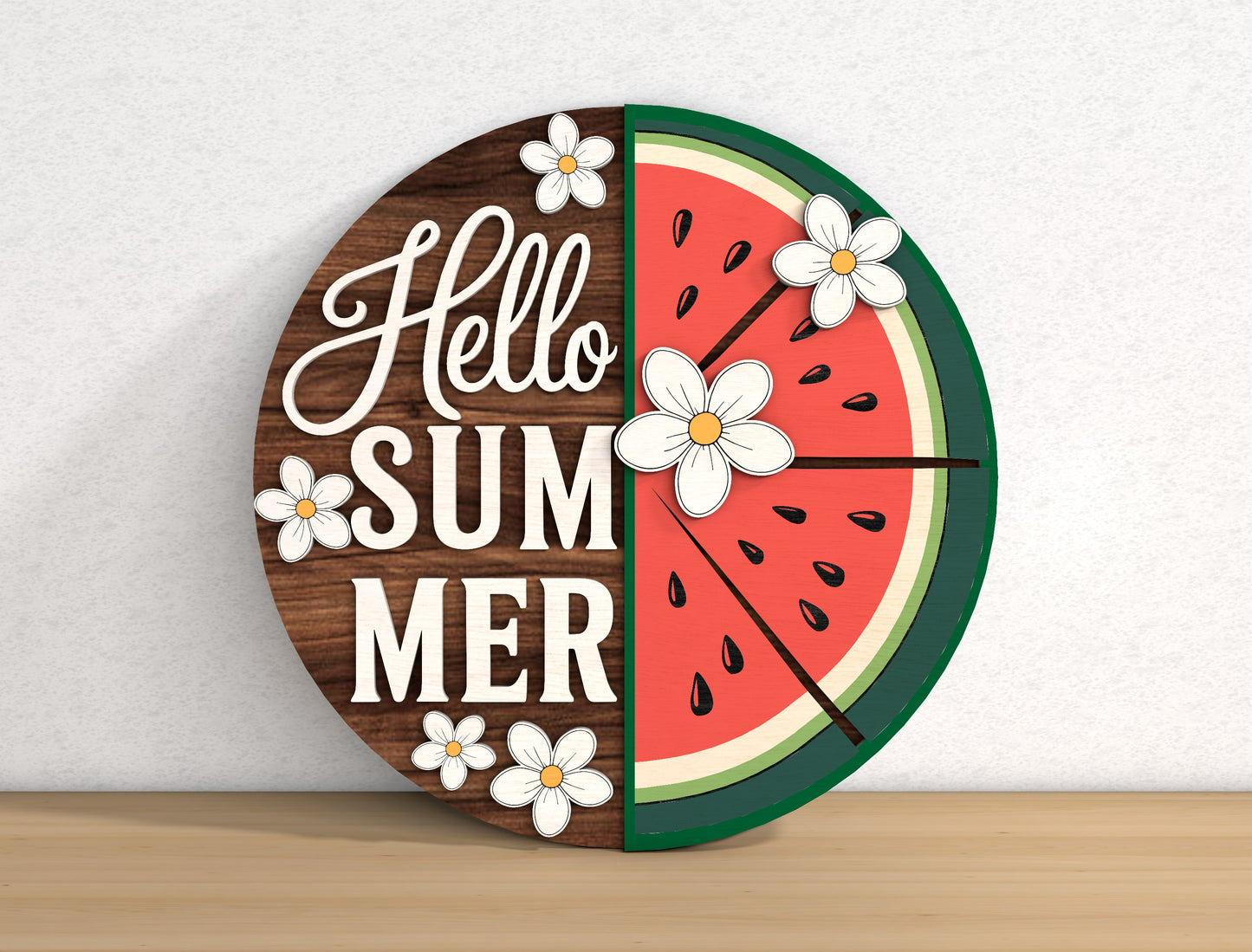Tropical Fruit Summer Door Hanger SVG Bundle for Glowforge Users