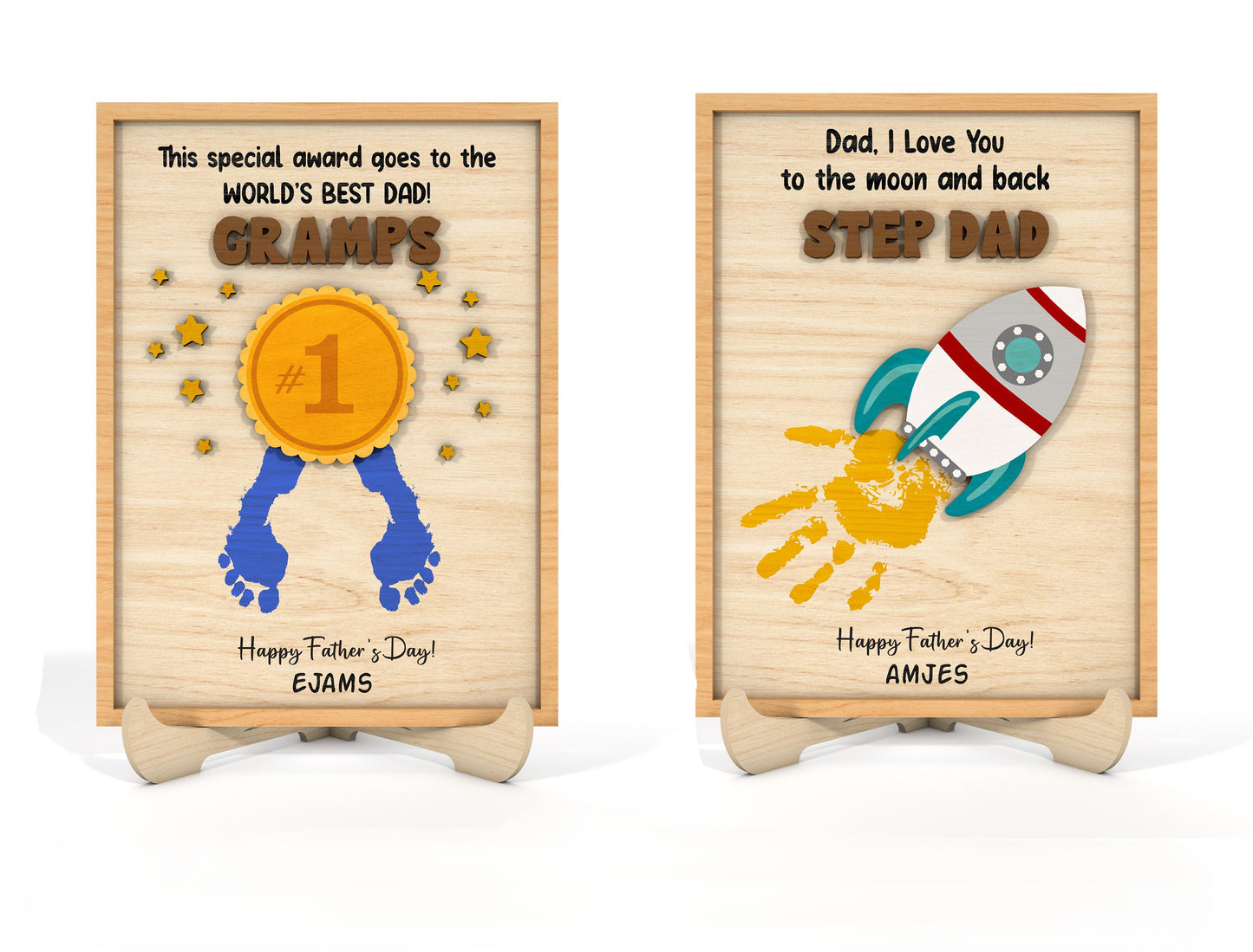 Father’s Day Award Sign SVG Bundle for Glowforge Laser Cut