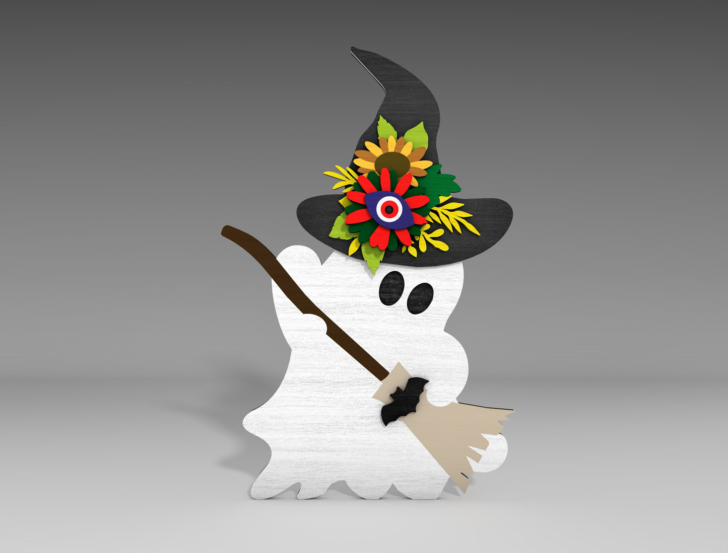 Halloween Ghost Standing Decor SVG Bundle for Glowforge xTool LightBurn