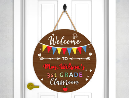 Classroom Round Sign SVG Bundle for Glowforge and LightBurn