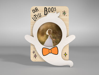 Halloween Fridge Magnet SVG Bundle for LightBurn Glowforge xTool Ghost Photo Frame 4 Designs