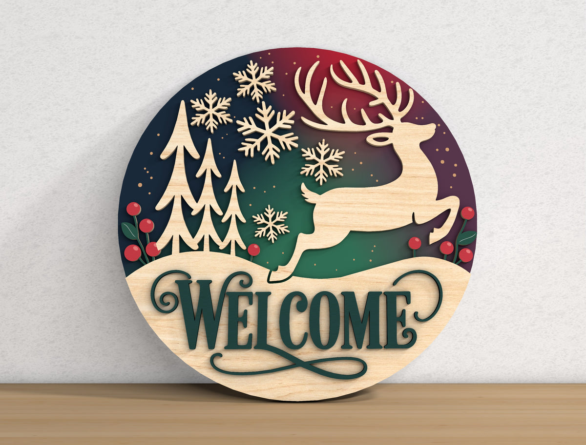 Merry Christmas Door Sign SVG Bundle 5