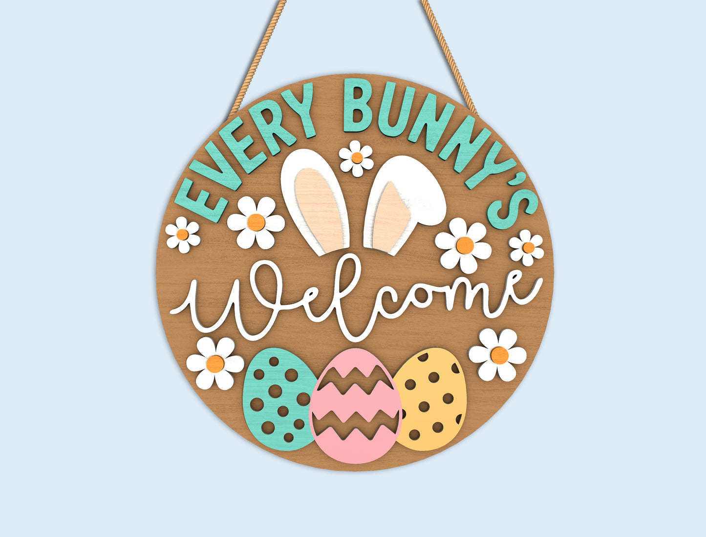 Easter Round Sign Bundle SVG Religious Floral for Glowforge and xTool