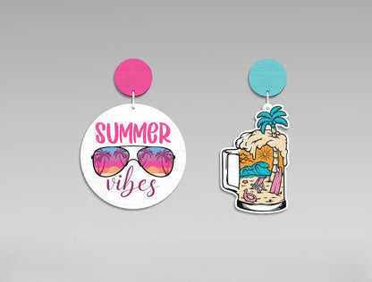 Summer Earrings SVG Bundle Laser Cut File for xTool and Glowforge