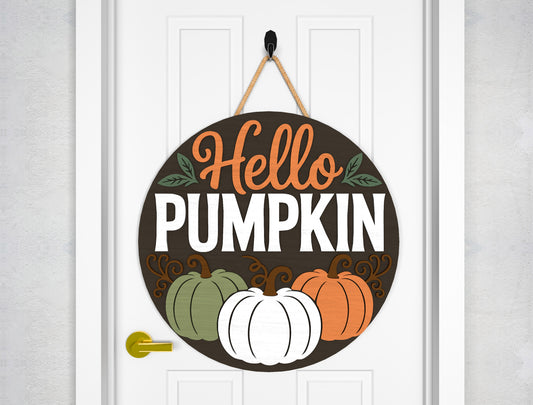 Fall Pumpkin Welcome and Nut House Door Hanger SVG Bundle for Glowforge xTool LightBurn 6 Designs