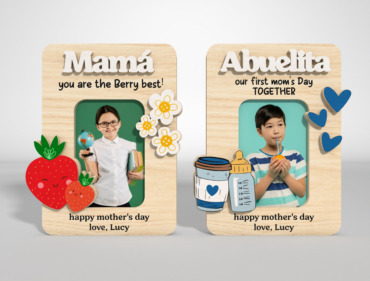 Cute Mama Photo Frame SVG Bundle 11 Designs for LightBurn and xTool