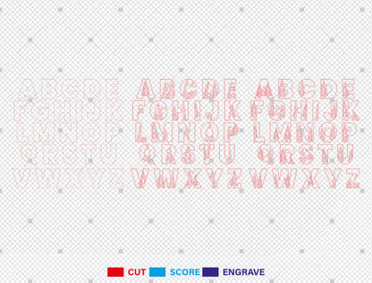Forest Alphabet Letter SVG Bundle for Glowforge and LightBurn