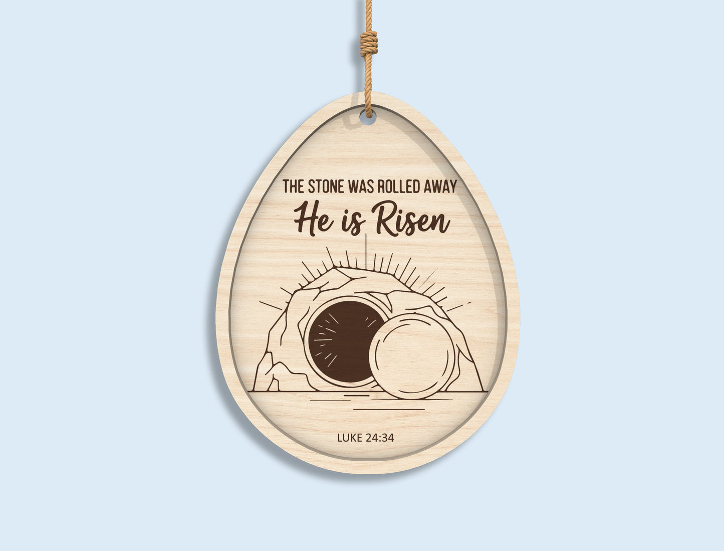 Christian Easter Egg Ornament SVG Bundle for LightBurn and Glowforge