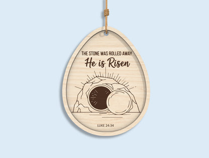 Christian Easter Egg Ornament SVG Bundle for LightBurn and Glowforge