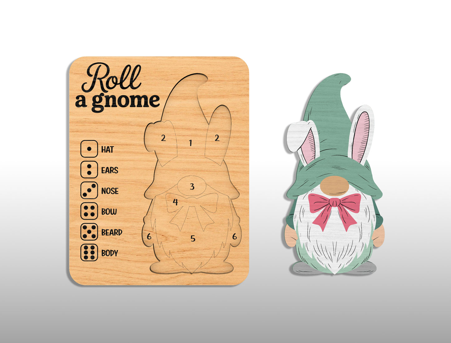 Easter Bunny Puzzle Game SVG 14 Designs Laser Cut for LightBurn and Glowforge