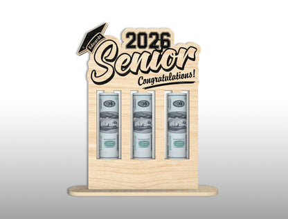 Graduation Money Holder Stand SVG Bundle | Wooden Cash Display Laser Cut File | Glowforge xTool LightBurn Ready