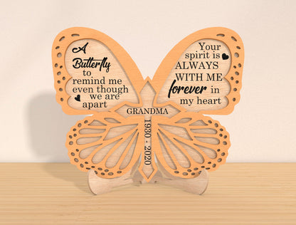 Butterfly Memorial SVG Laser Cut File for xTool and Glowforge