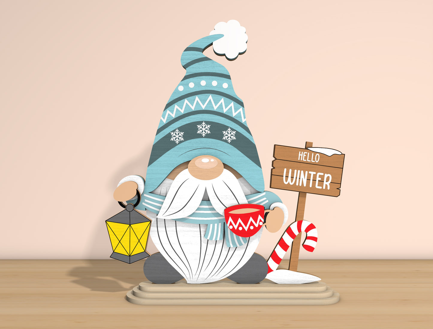 Christmas Character Tabletop Decor Laser Cut File | Ready to Cut | Glowforge, xTool, LightBurn, etc.