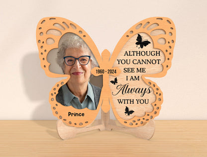 Butterfly Memorial Photo Sign SVG Laser Cut File for Glowforge