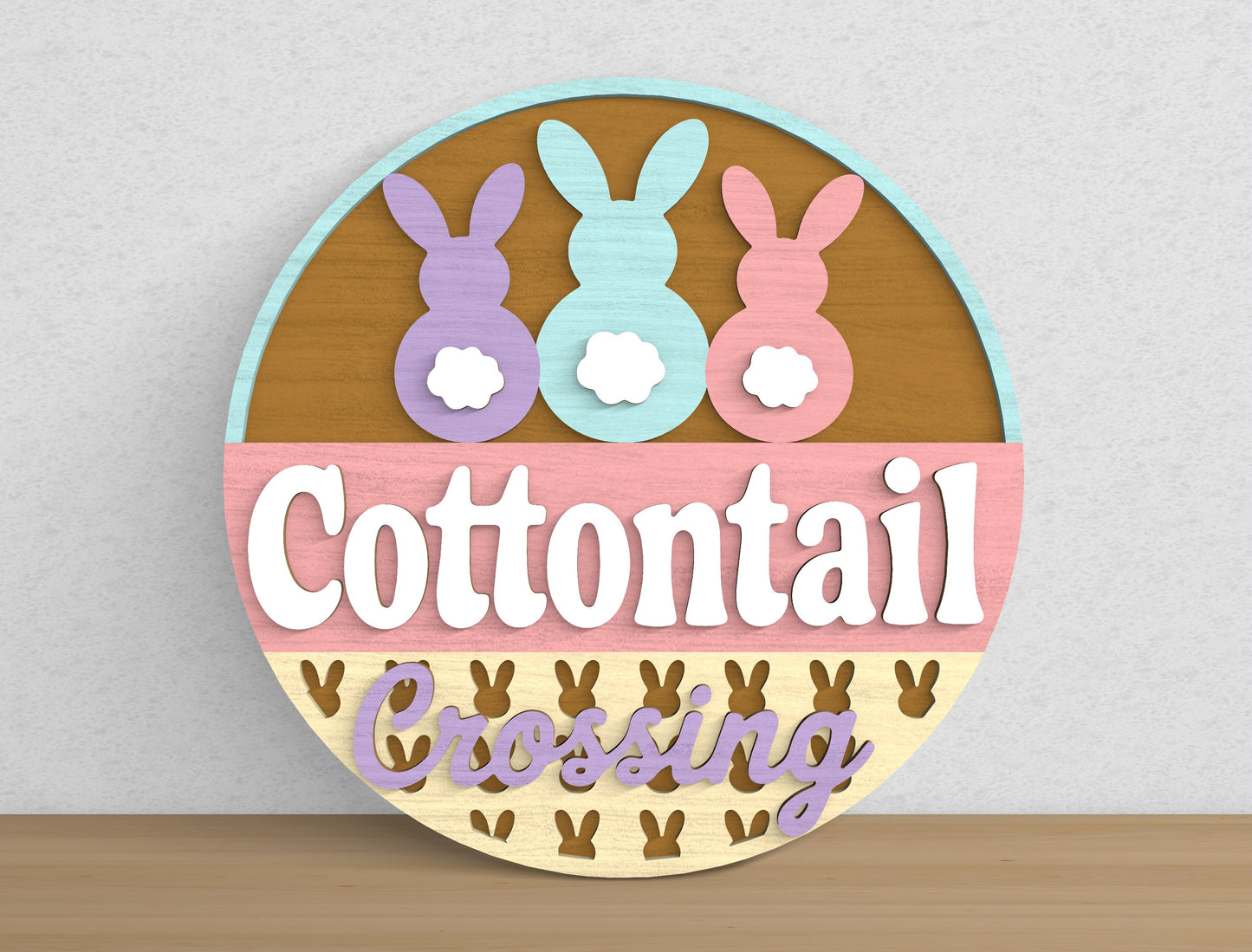 Easter Bunny Welcome Sign SVG 9 Designs Laser Cut for Glowforge and xTool