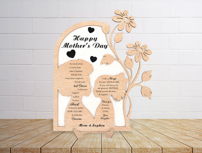 Happy Mother's Day Floral Sign SVG Bundle for xTool and LightBurn
