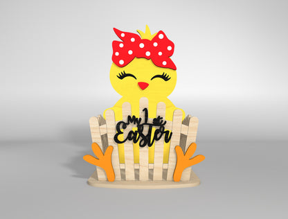 My 1st Easter Bunny Chick Lamb Basket SVG Bundle for LightBurn and xTool