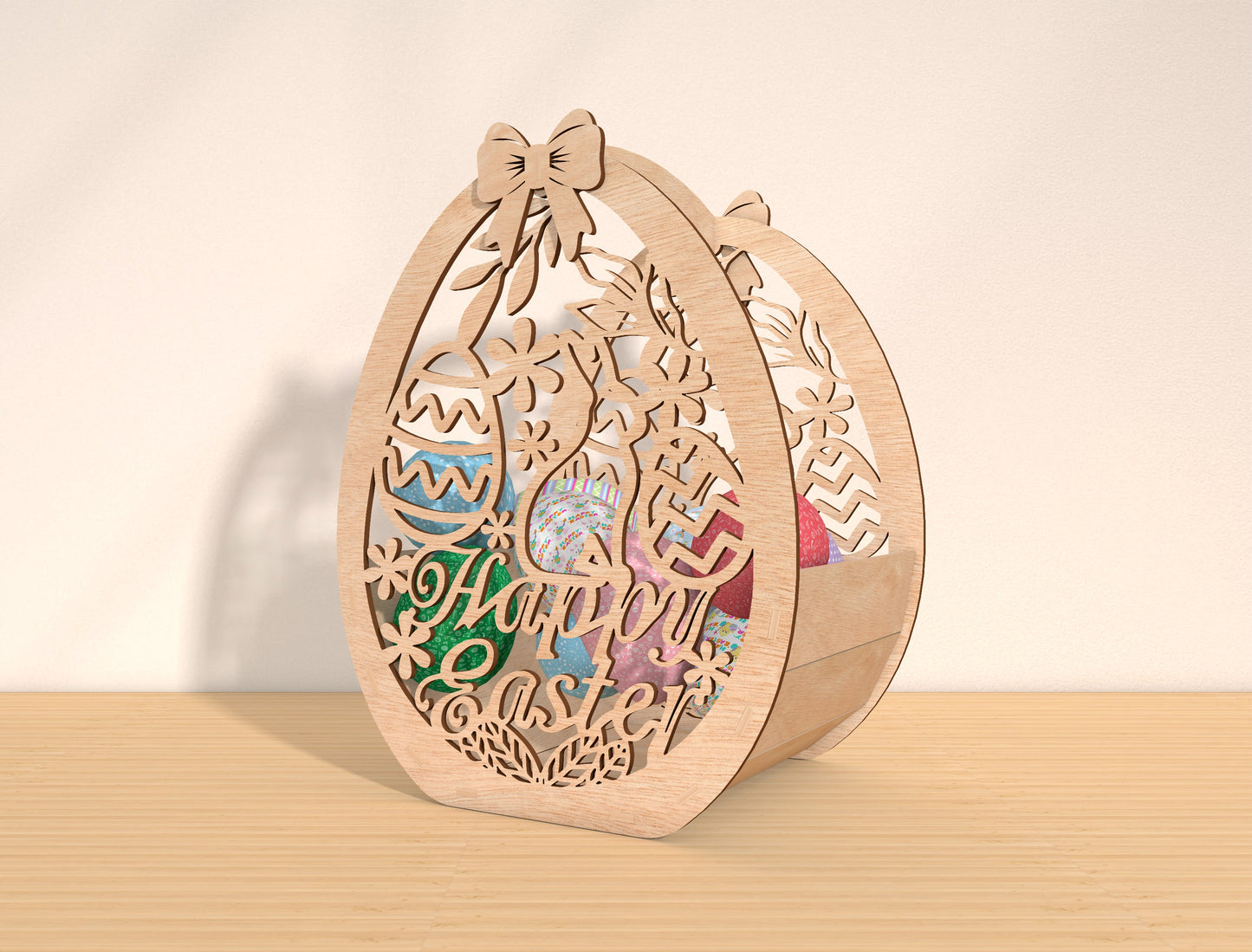 Easter Egg Basket Floral SVG Bundle 7 Designs for LightBurn and xTool