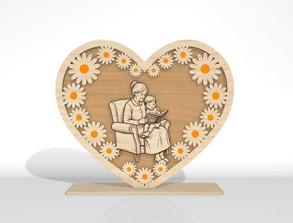 Mother's Day Wooden Sign SVG Bundle Mixed Designs for xTool