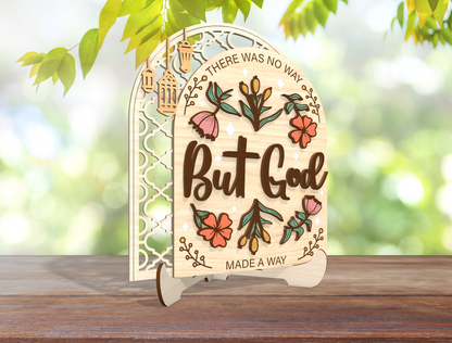 Christian Arch Sign SVG Amazing Grace and But God for LightBurn and Glowforge